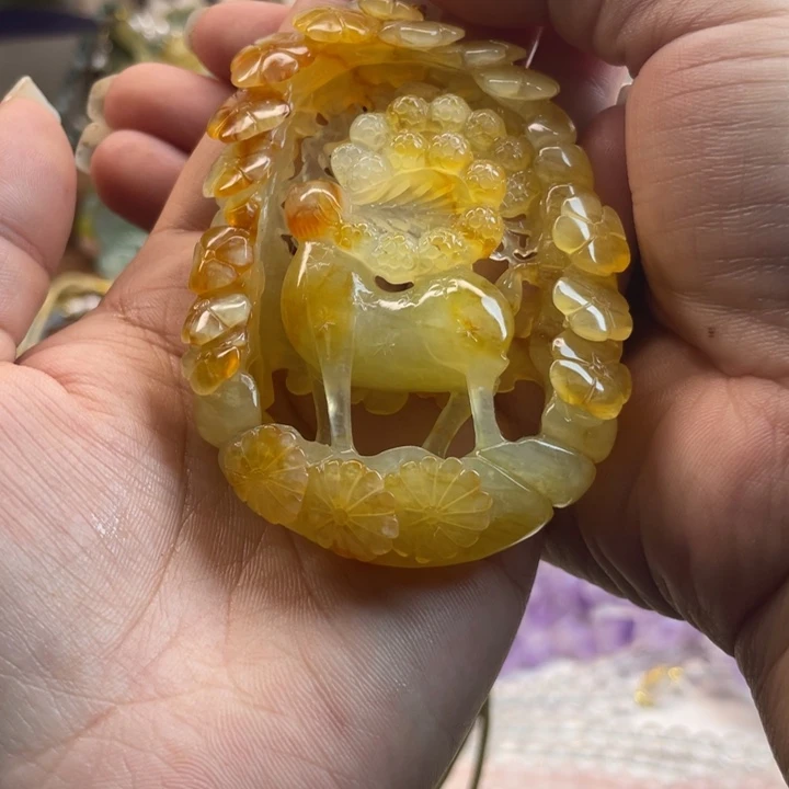 蛇纹石玉未镶嵌吊坠浮****佳