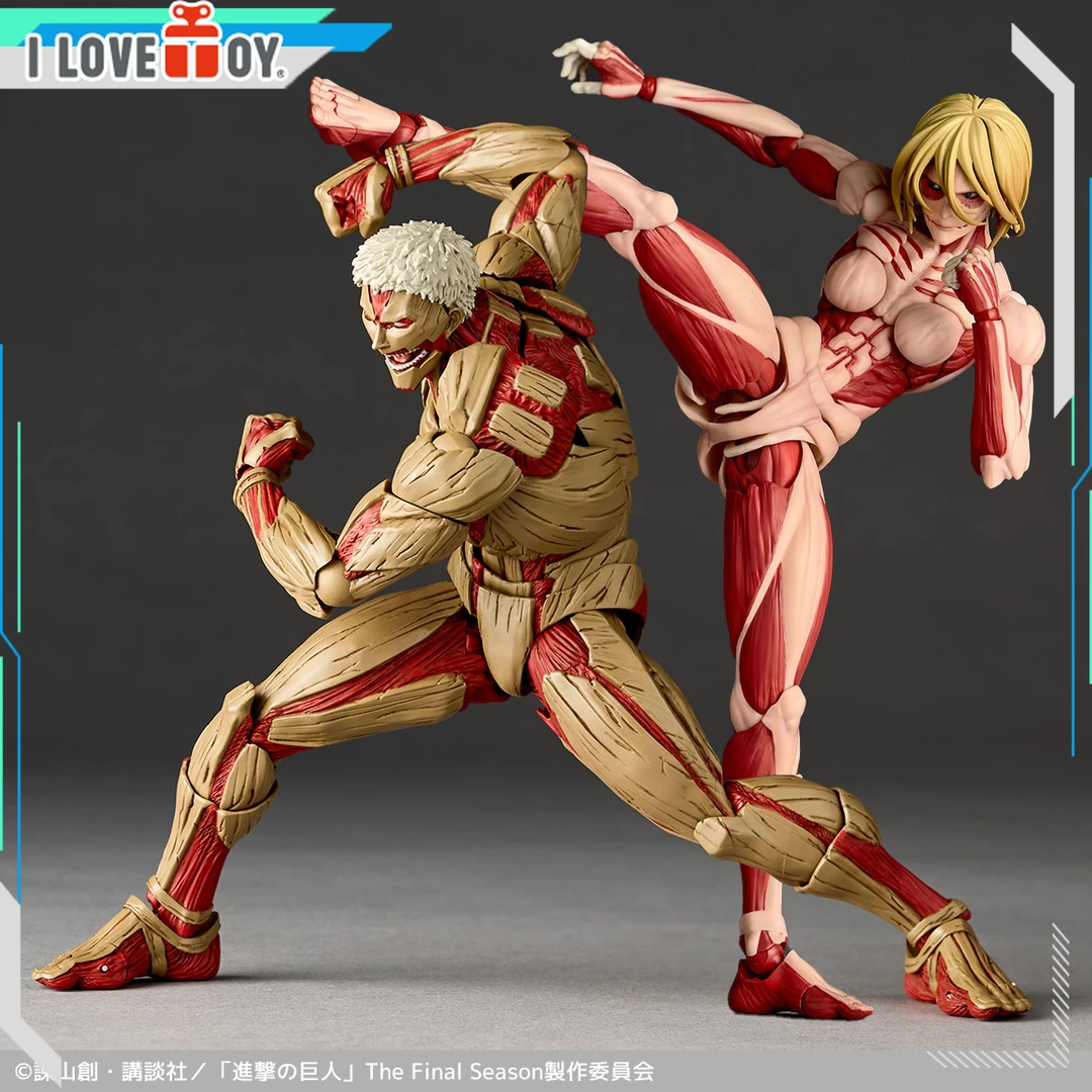 [预售] 海洋堂 转轮科技 惊奇山口 铠之巨人 女巨人 可动手办模型