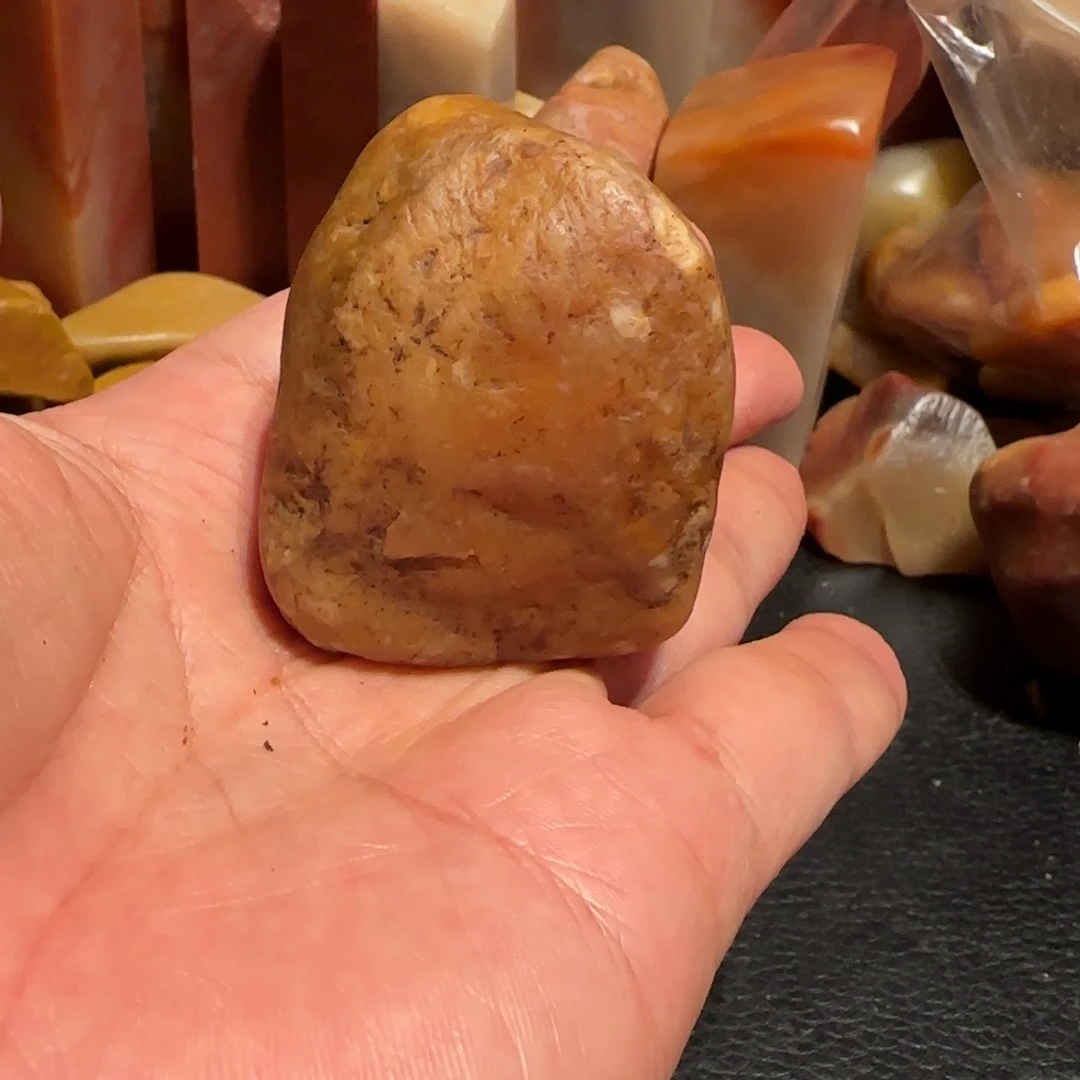 老挝石田黄原石，