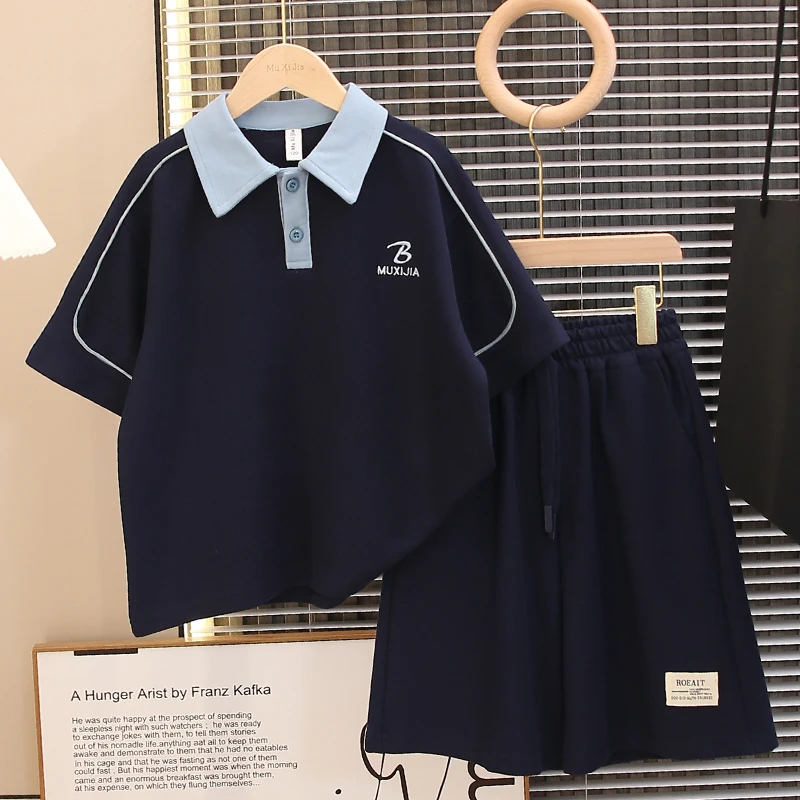 英国MK&DK小男孩套装2025新款爆款洋气儿童衣服男童男童夏装套装