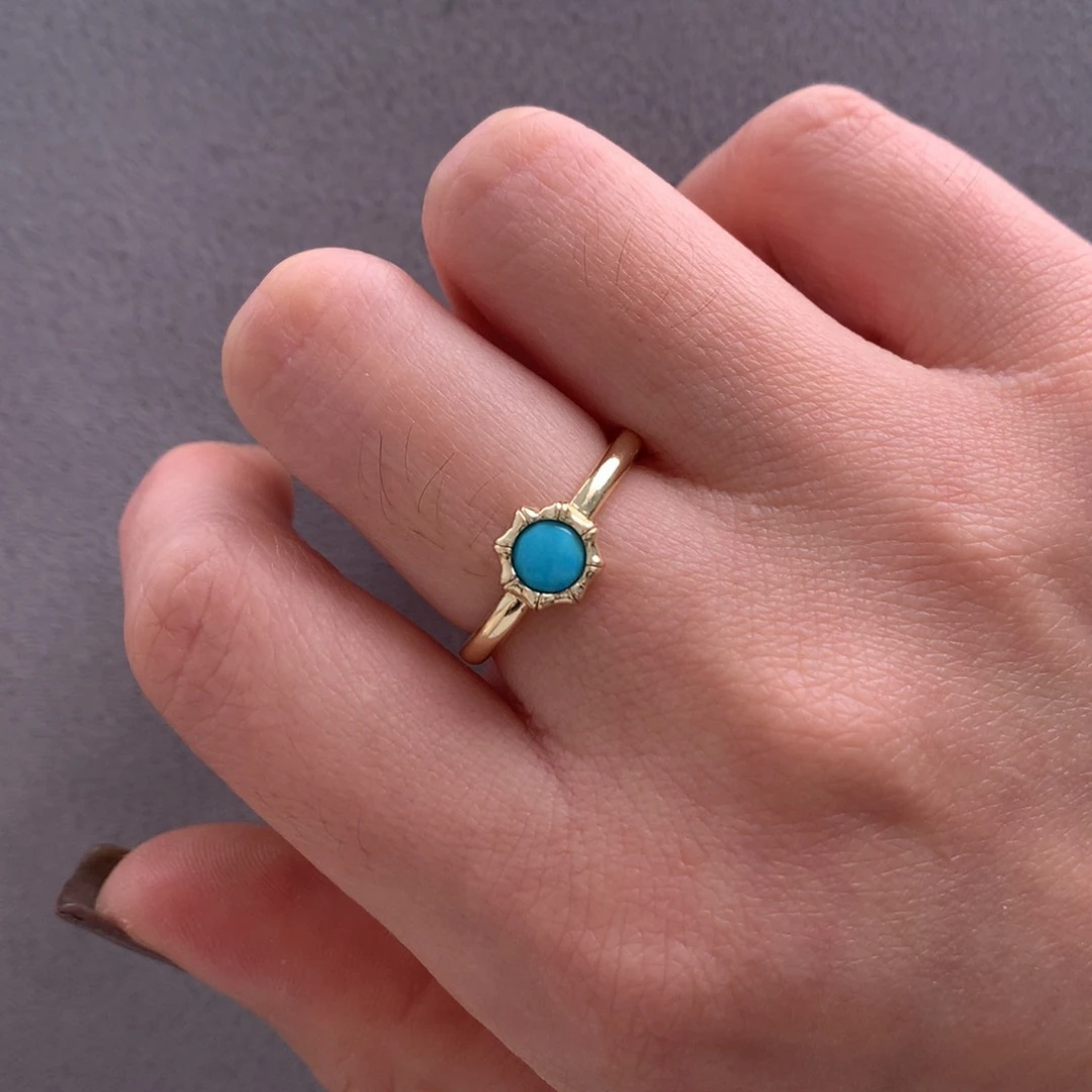 未镶嵌绿松石戒指