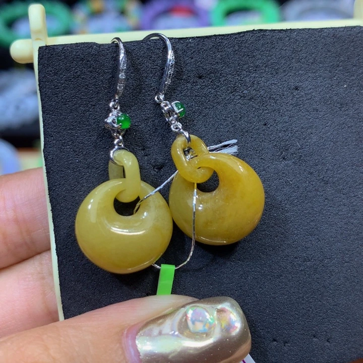 翡翠18K金镶嵌手链翡翠