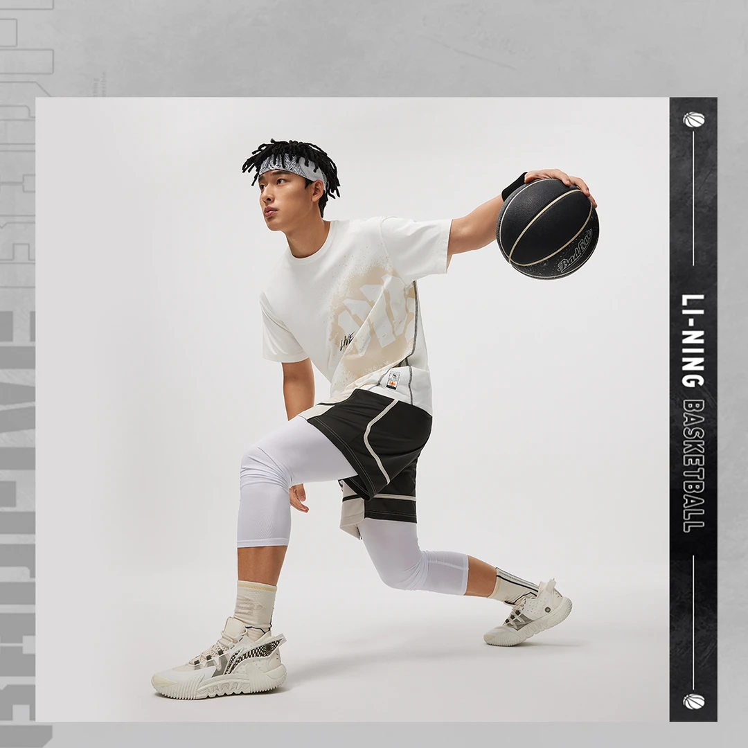 李宁反伍BADFIVE男子速干凉爽短袖T恤433-5