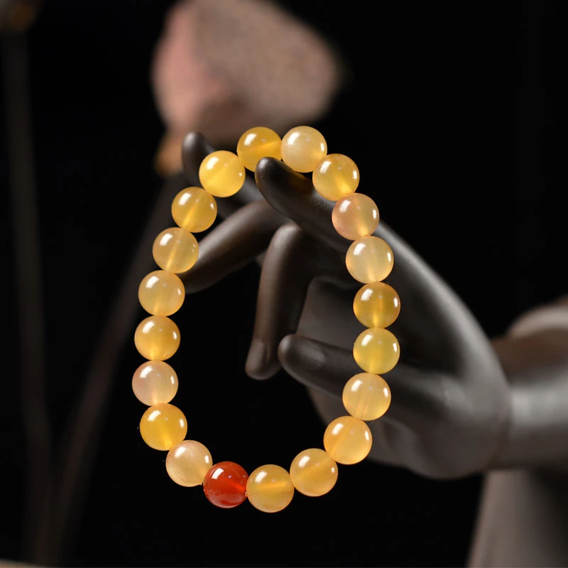 非金属木质手链 高品质手工全蜜色驴蹄子文玩手串走夜路多带男女