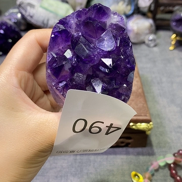 珠宝半成品紫晶未镶嵌