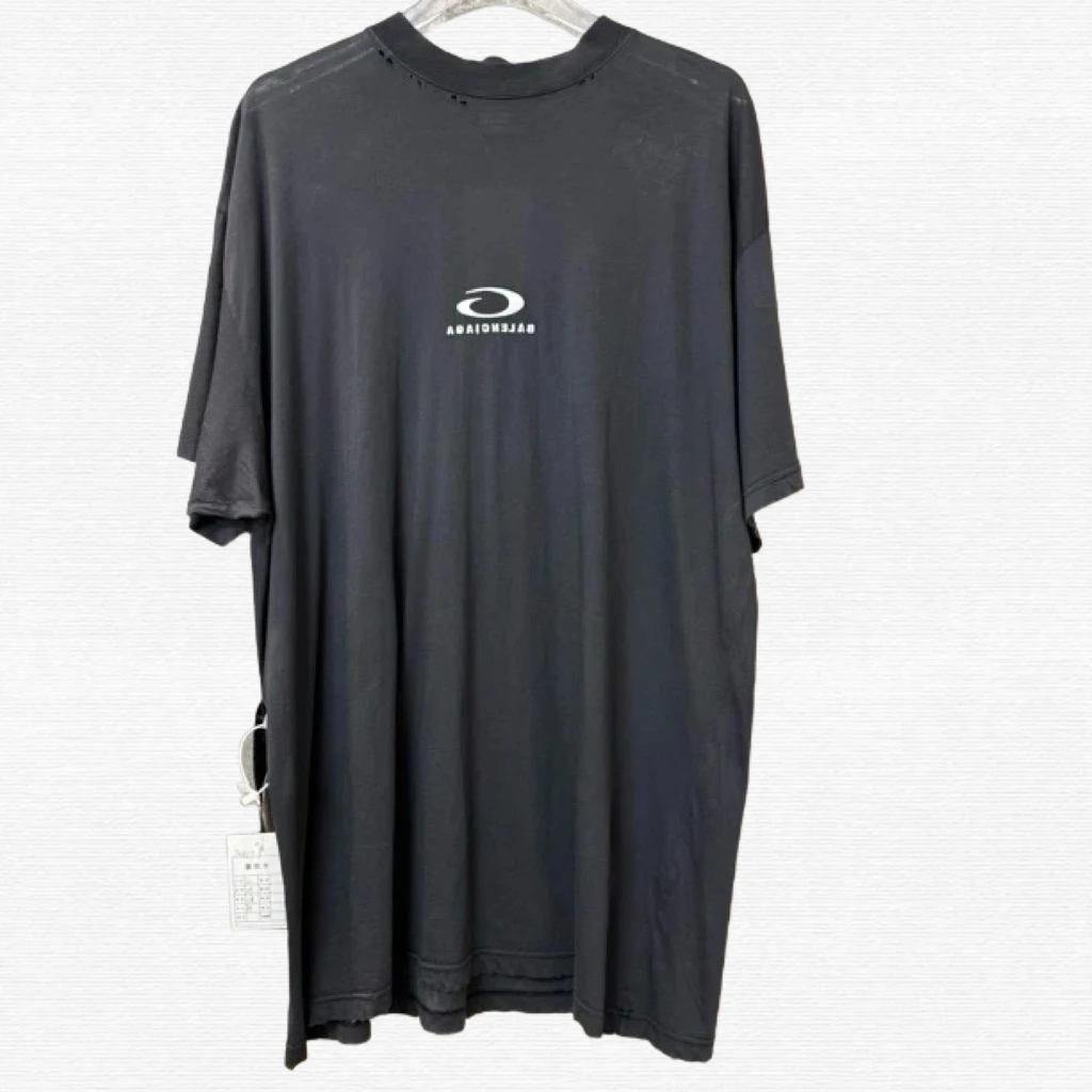 未使用 Balenciaga/巴黎世家 刺绣logo短袖T恤/2码/70857