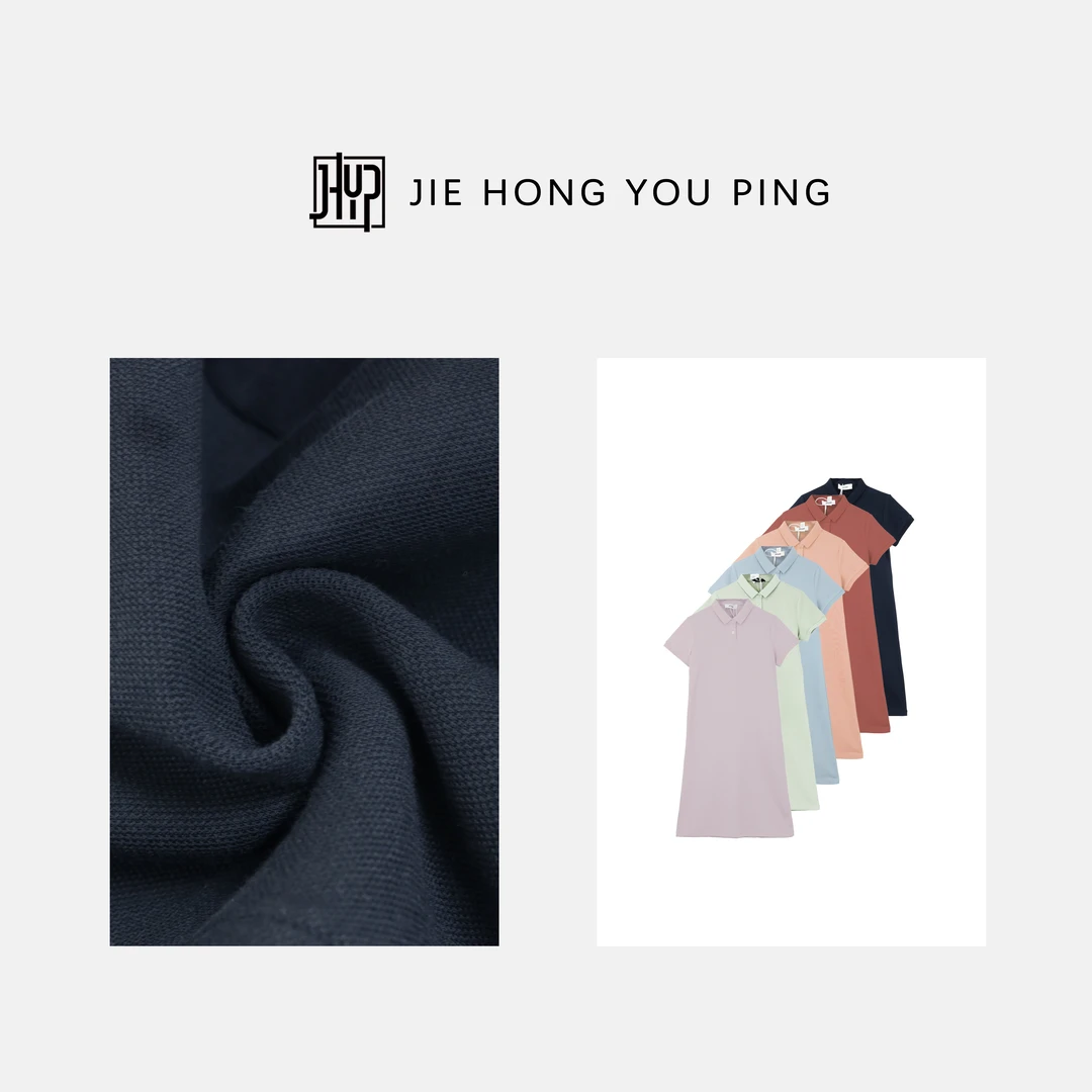 正肩POLO裙连衣裙女款2025夏季新款翻领运动连衣裙25256