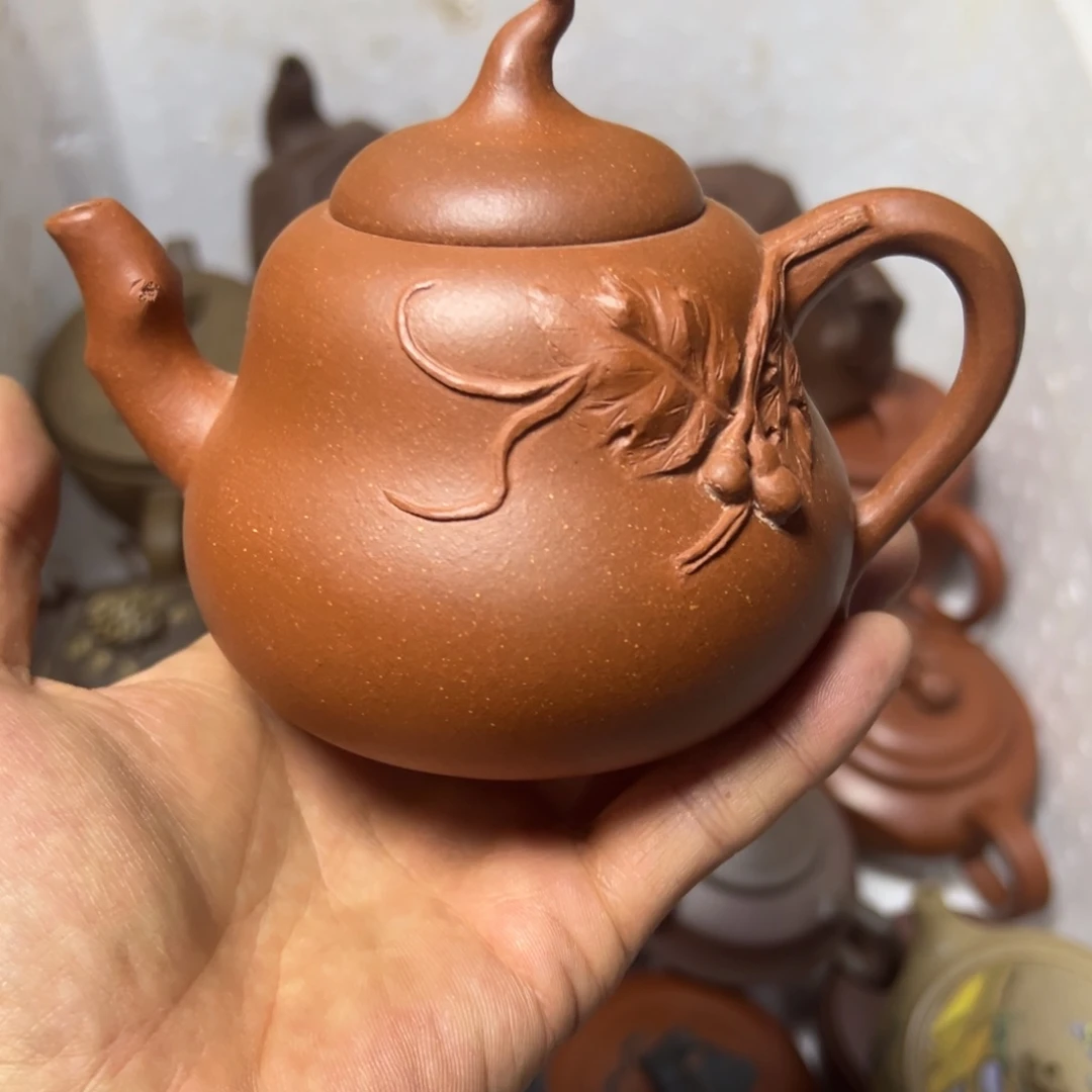 茶壶紫砂宜兴原矿紫砂壶300毫升容量