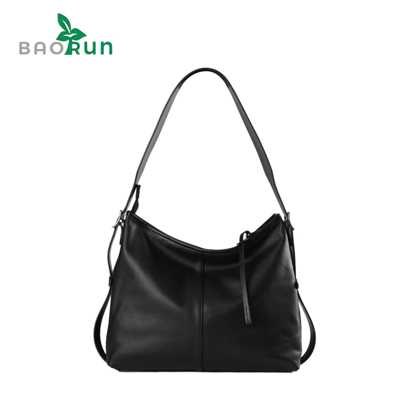 【牛皮双长边单肩包】新款高级通勤女士真皮手提包腋下包通勤包