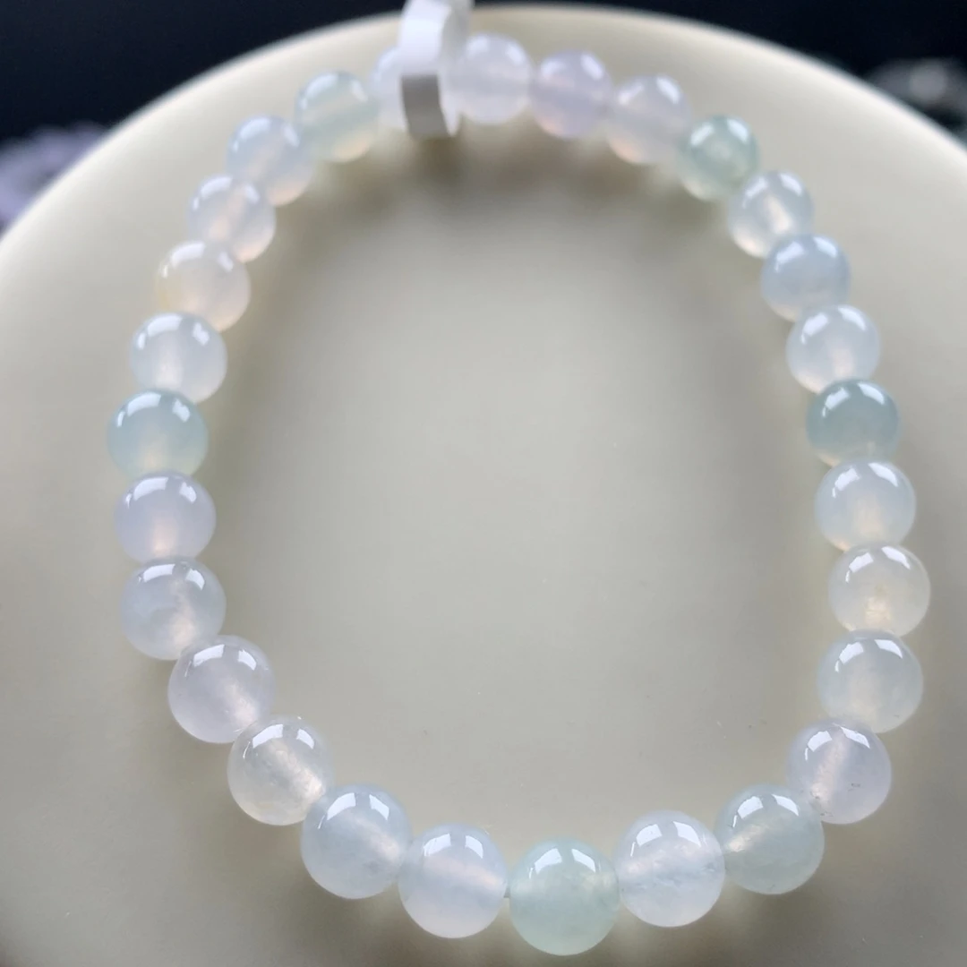 翡翠未镶嵌手链卡6.2