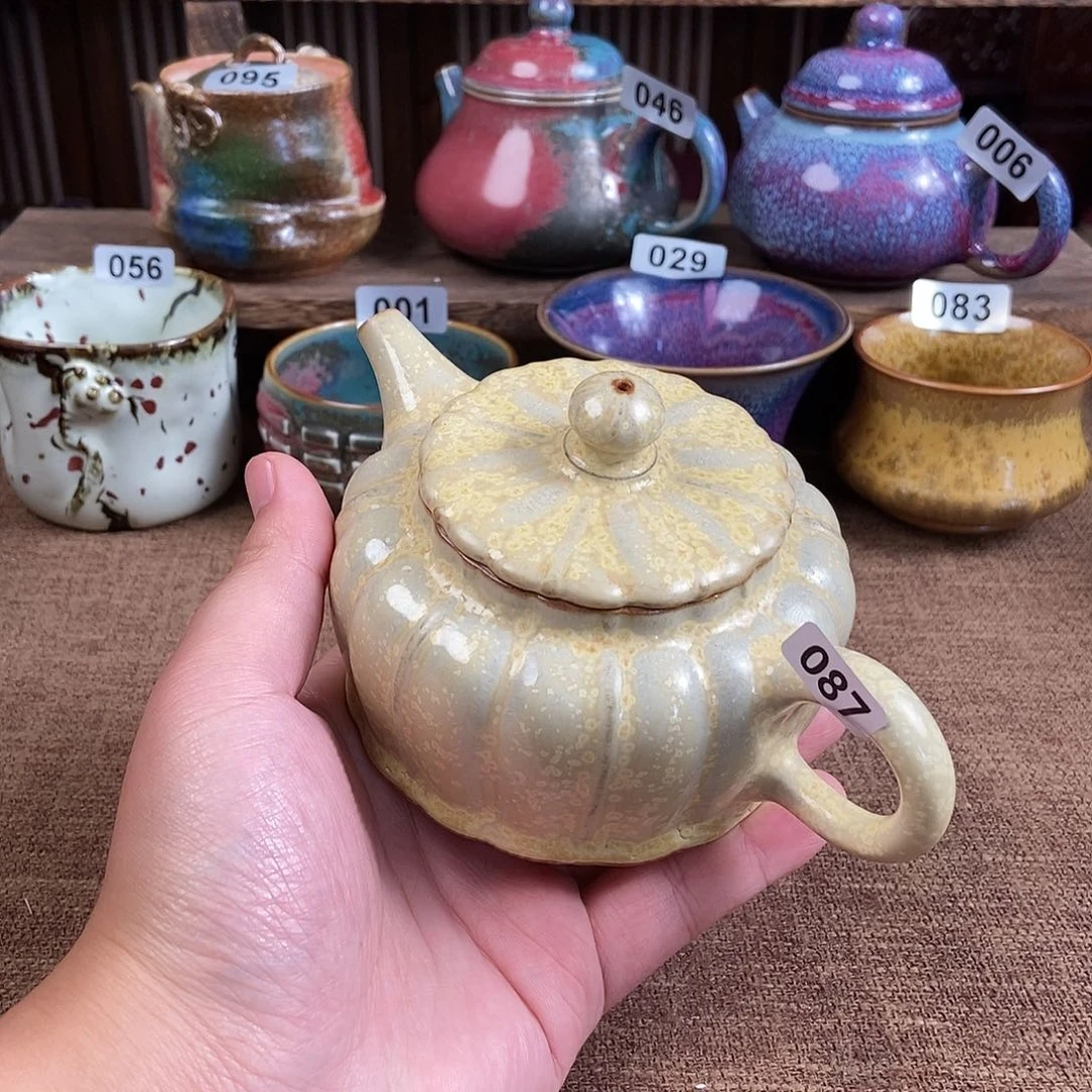 ****&瓷片钧瓷茶壶艺术