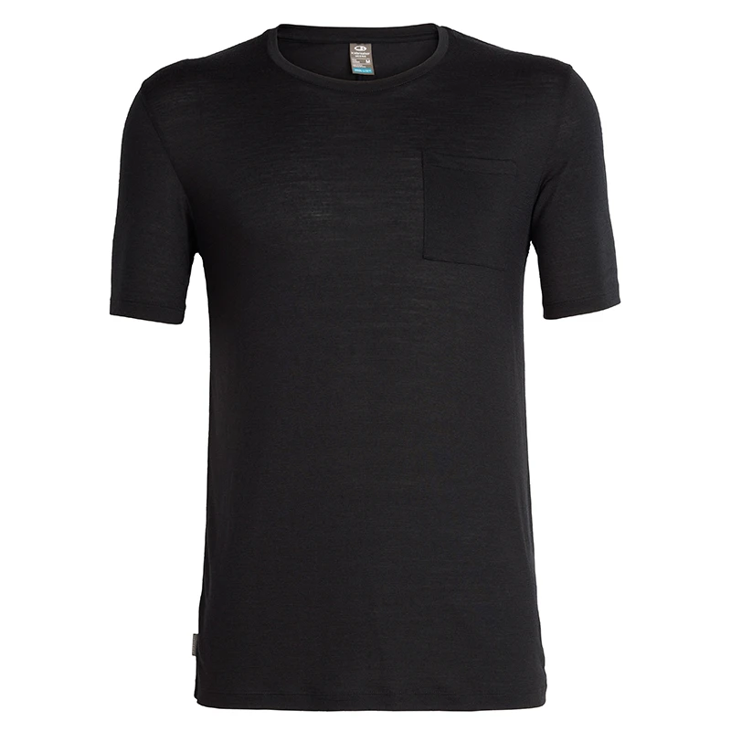 icebreaker男士130g/m²52%美丽诺羊毛35%天丝13%尼龙都市休闲t