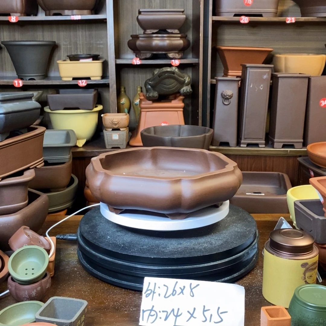 紫砂花瓶花盆花盆