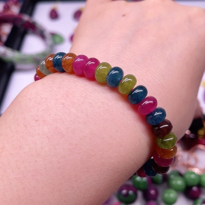 碧玺手串未镶嵌手串