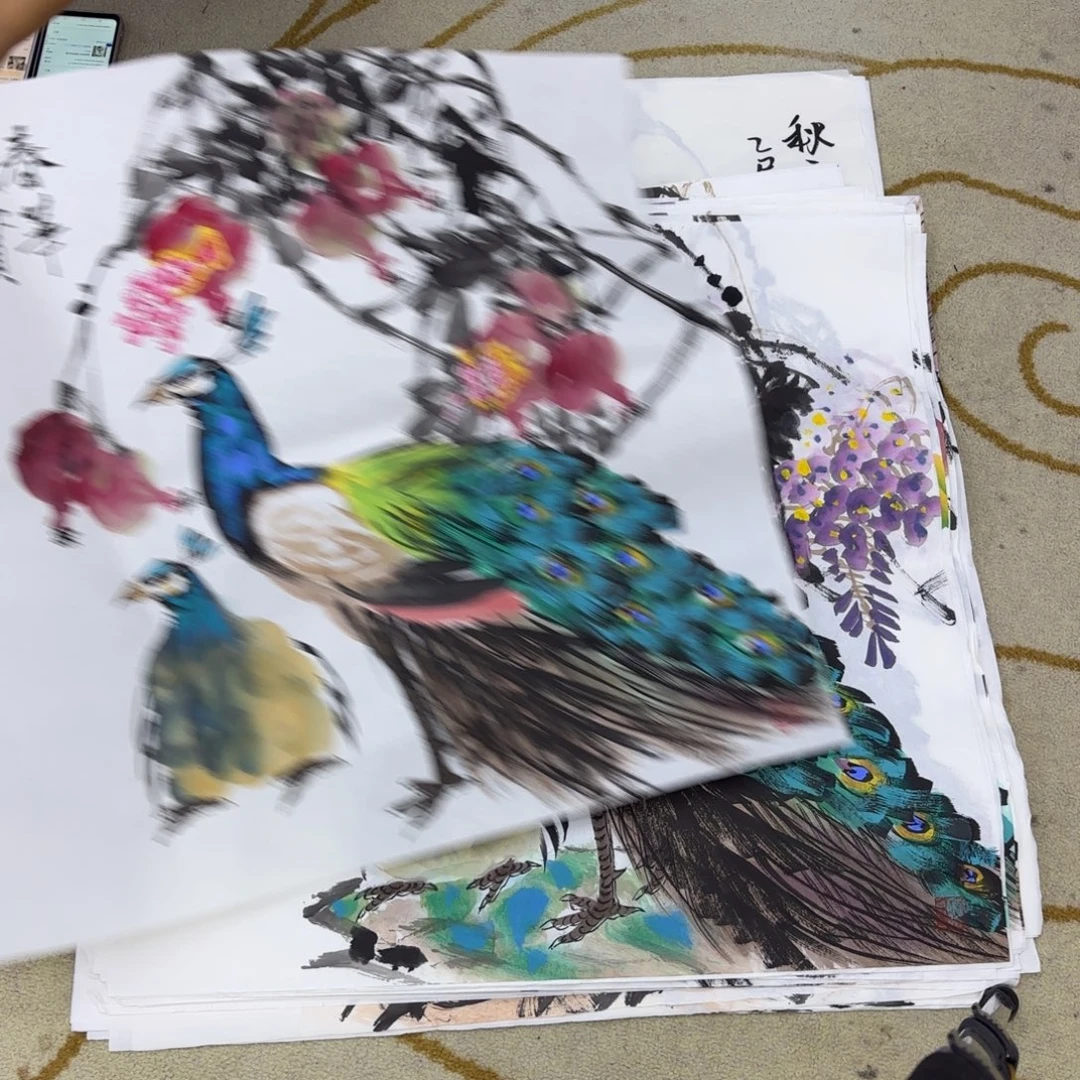 国画王孝华老师四尺斗方刘