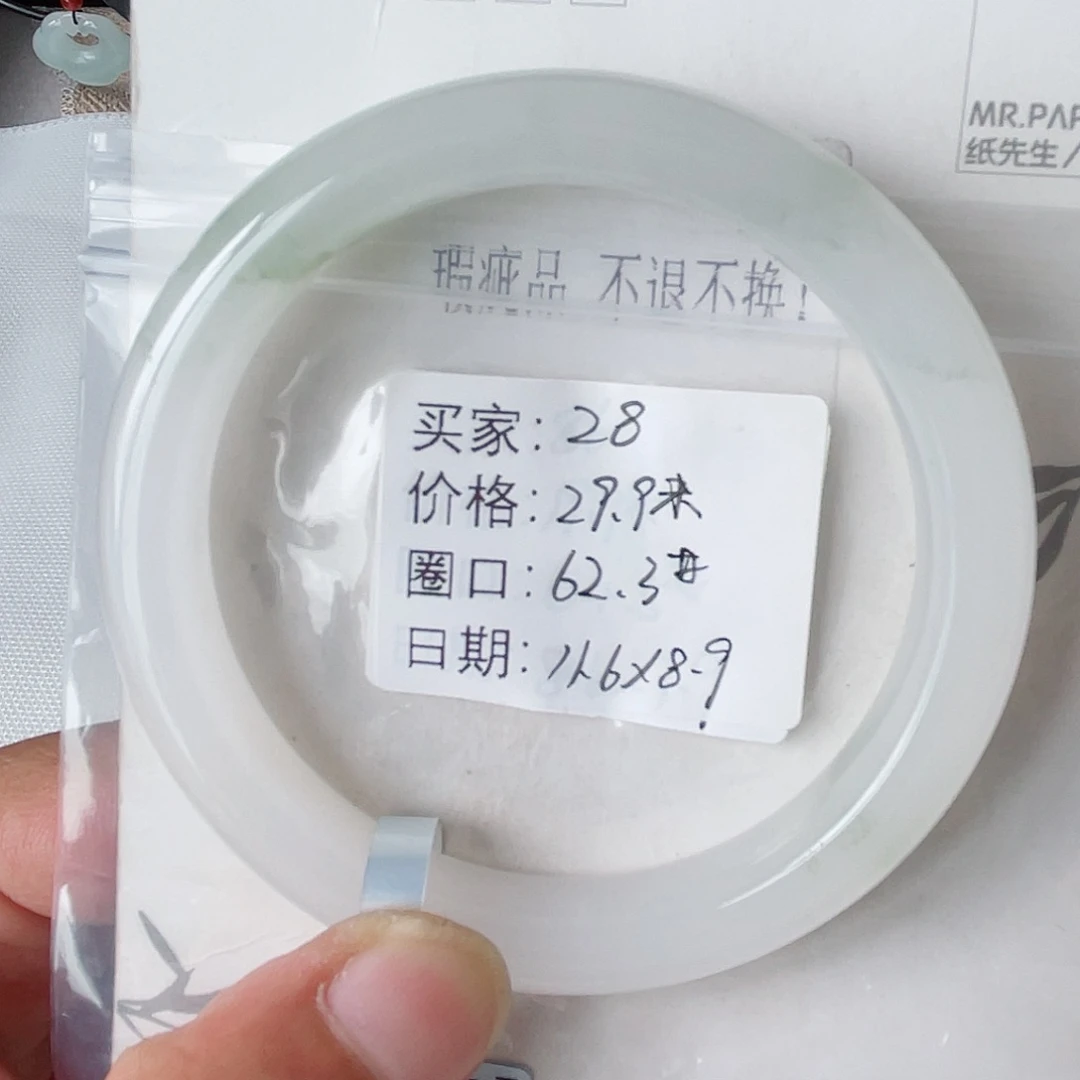 未镶嵌手镯石英质玉（天山翠）29