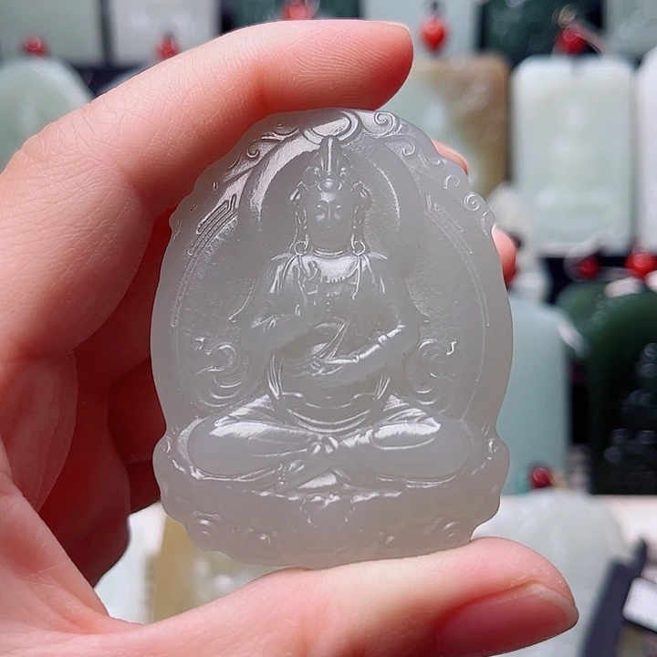 和田玉未镶嵌挂件