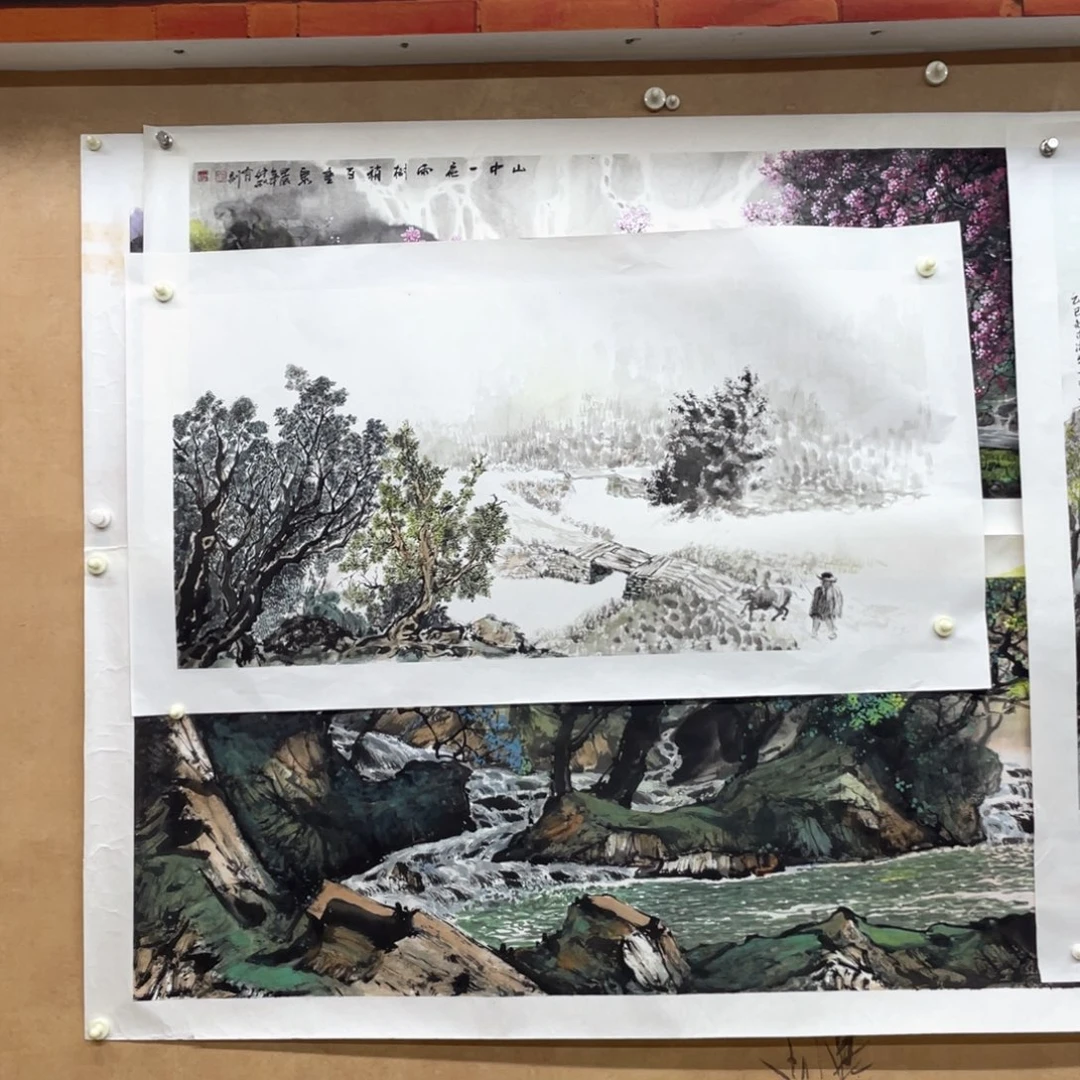 国画手绘国画，精品山水，放漏