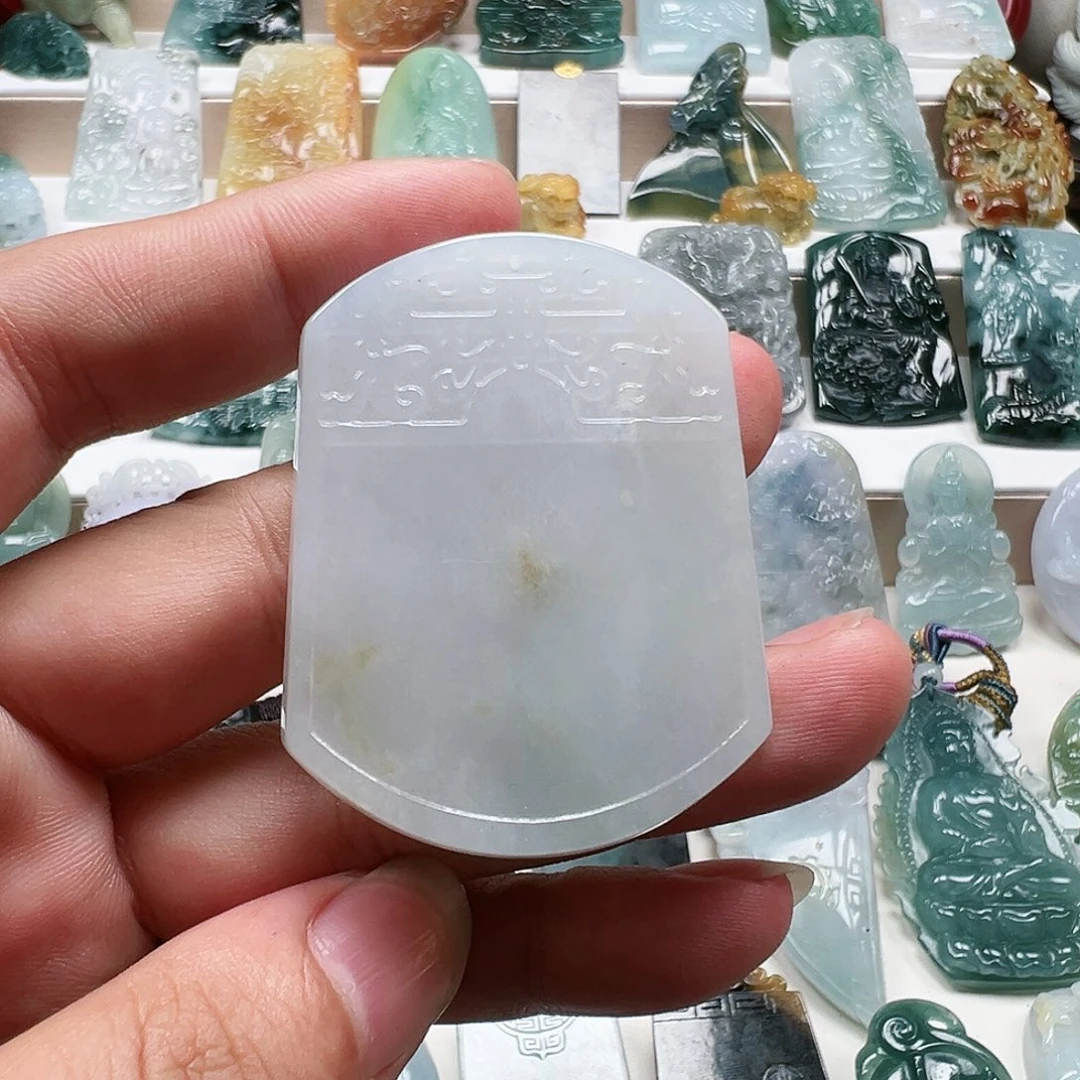 翡翠未镶嵌颈饰天然