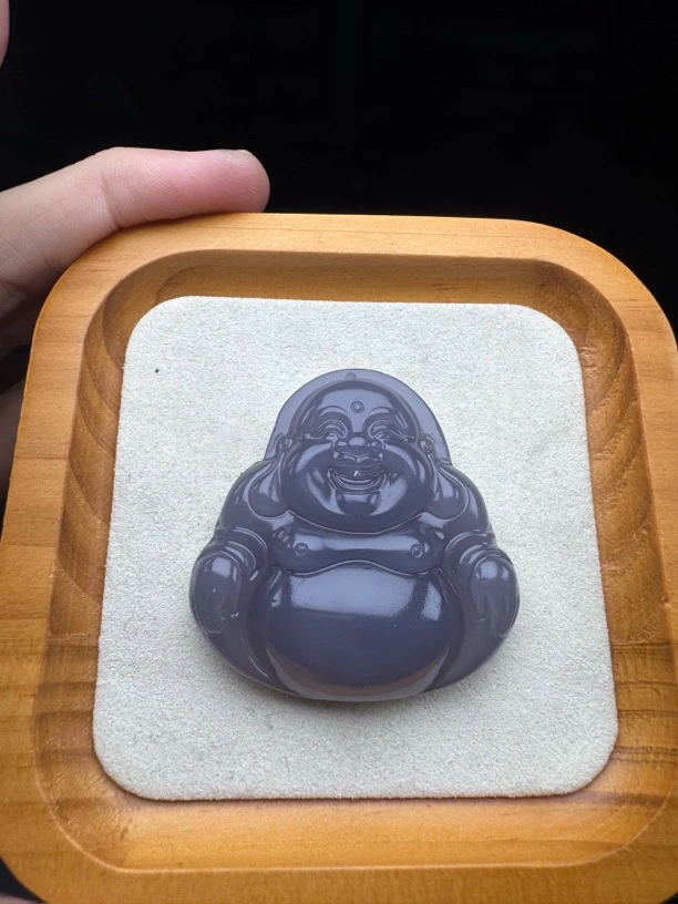 烟紫色大佛公吊坠461