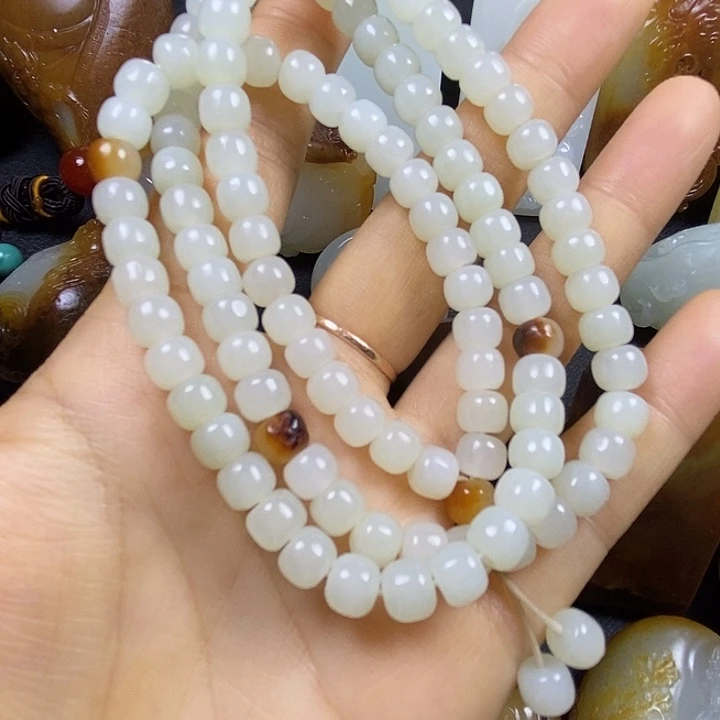 和田玉未镶嵌手串