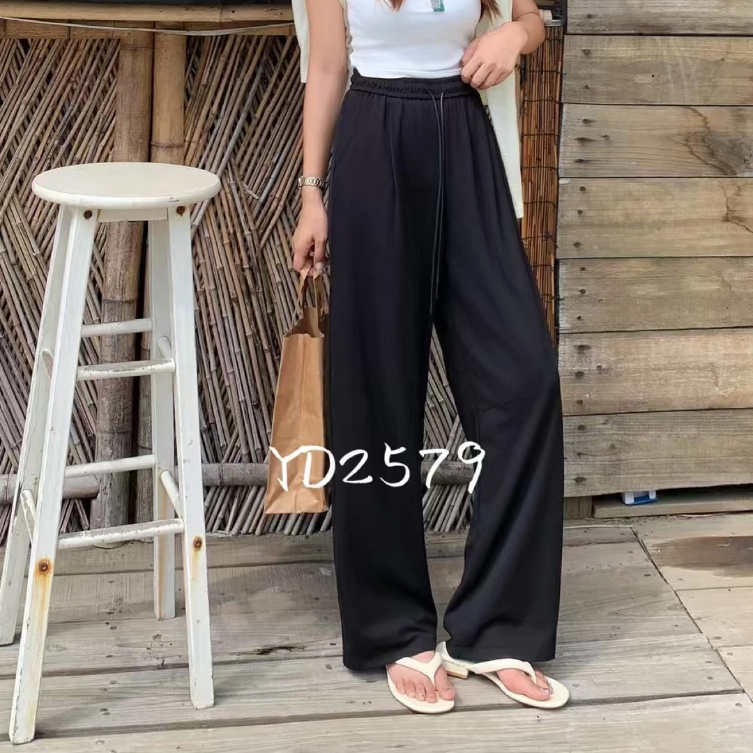 乐缘福利2579夏日推荐冰凉感百搭阔腿裤