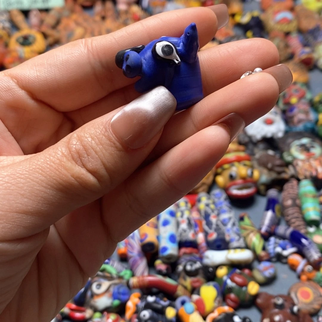 琉璃颈饰印度尼西亚法斗