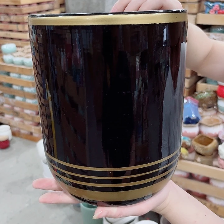 有孔.凑单10元陶瓷花盆发货！