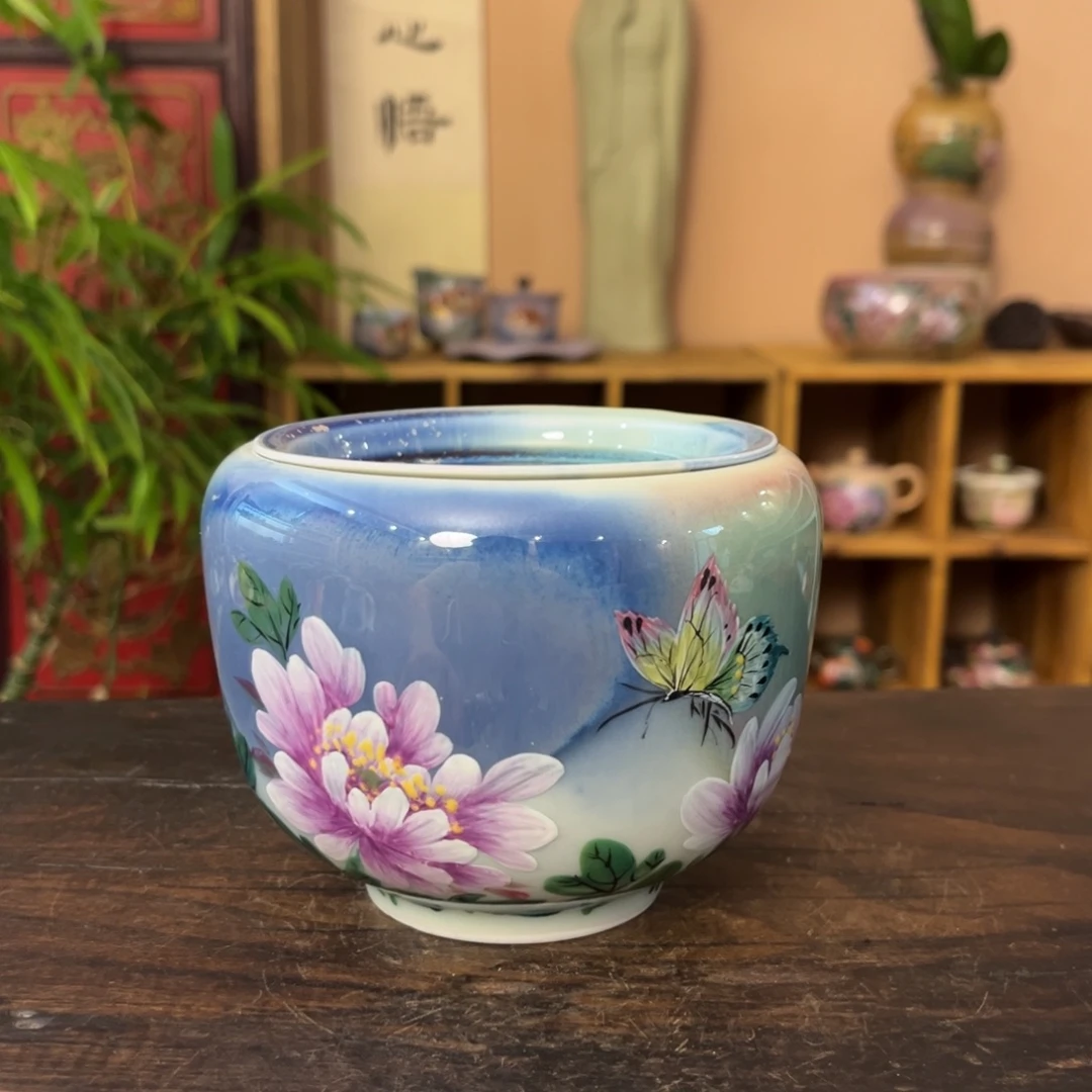 柴烧手工手绘陶瓷