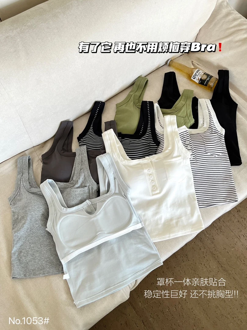 背心无袖内搭背心带胸垫吊带背心吊带遮副乳露脐吊带蜘蛛网美背