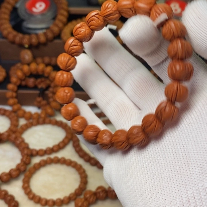 桃核手串秦岭龙纹桃核