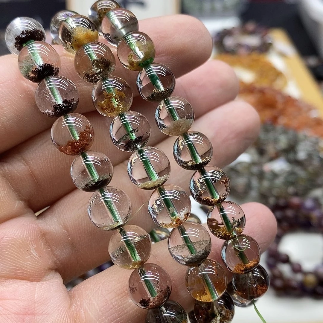 水晶手链未镶嵌多样性发货发一条