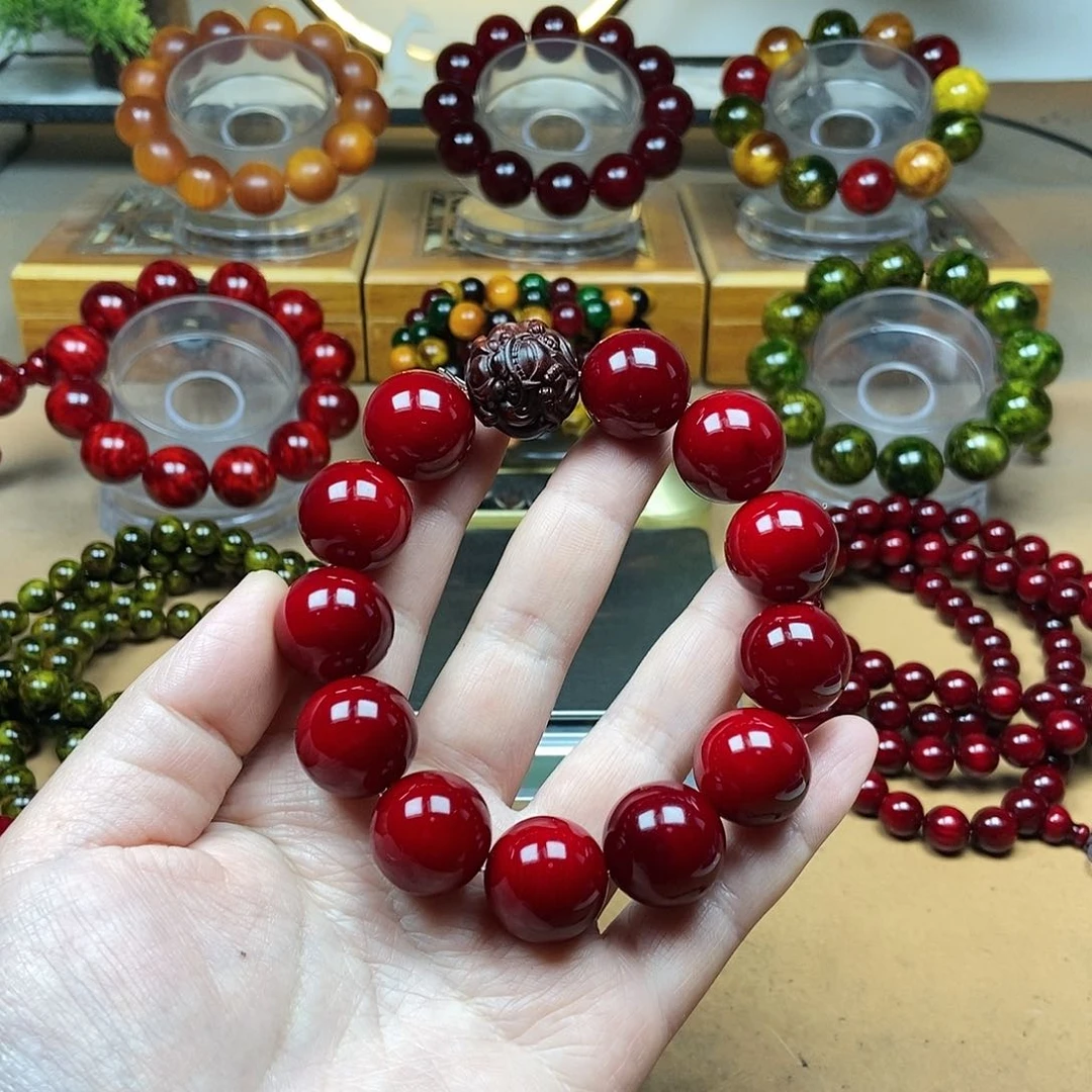 【闪购商品】贝壳杉（血龙木）手串/手链二*1.8配貔貅