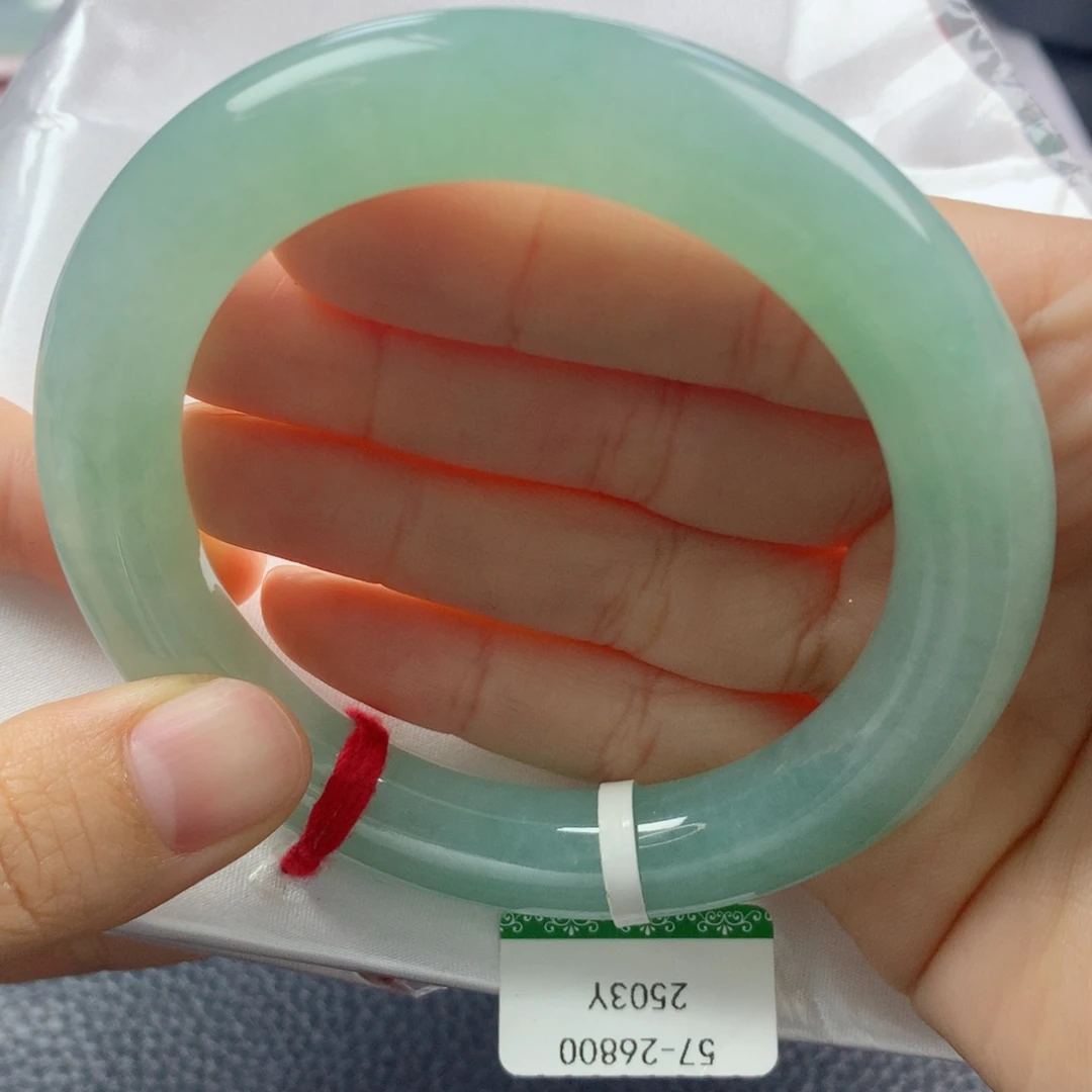 未镶嵌手镯翡翠缅甸天然翡翠A货57圆