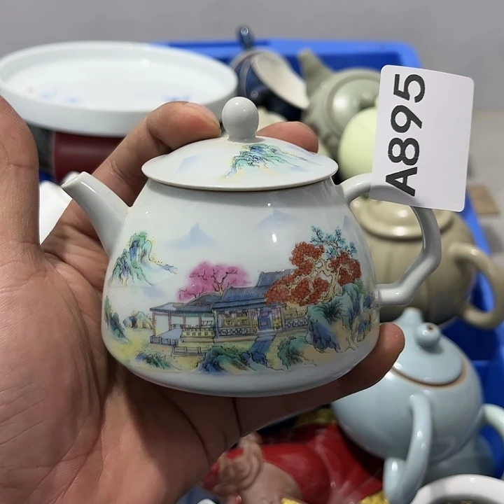 茶具默认微瑕瓷器、茶具、壶、摆件，介意勿拍