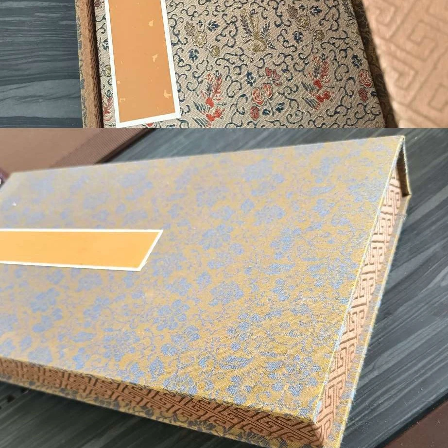 手工原碑原拓《于斌墓志》，纯手工裁剪挖镶装册，盒装，尺寸30*15