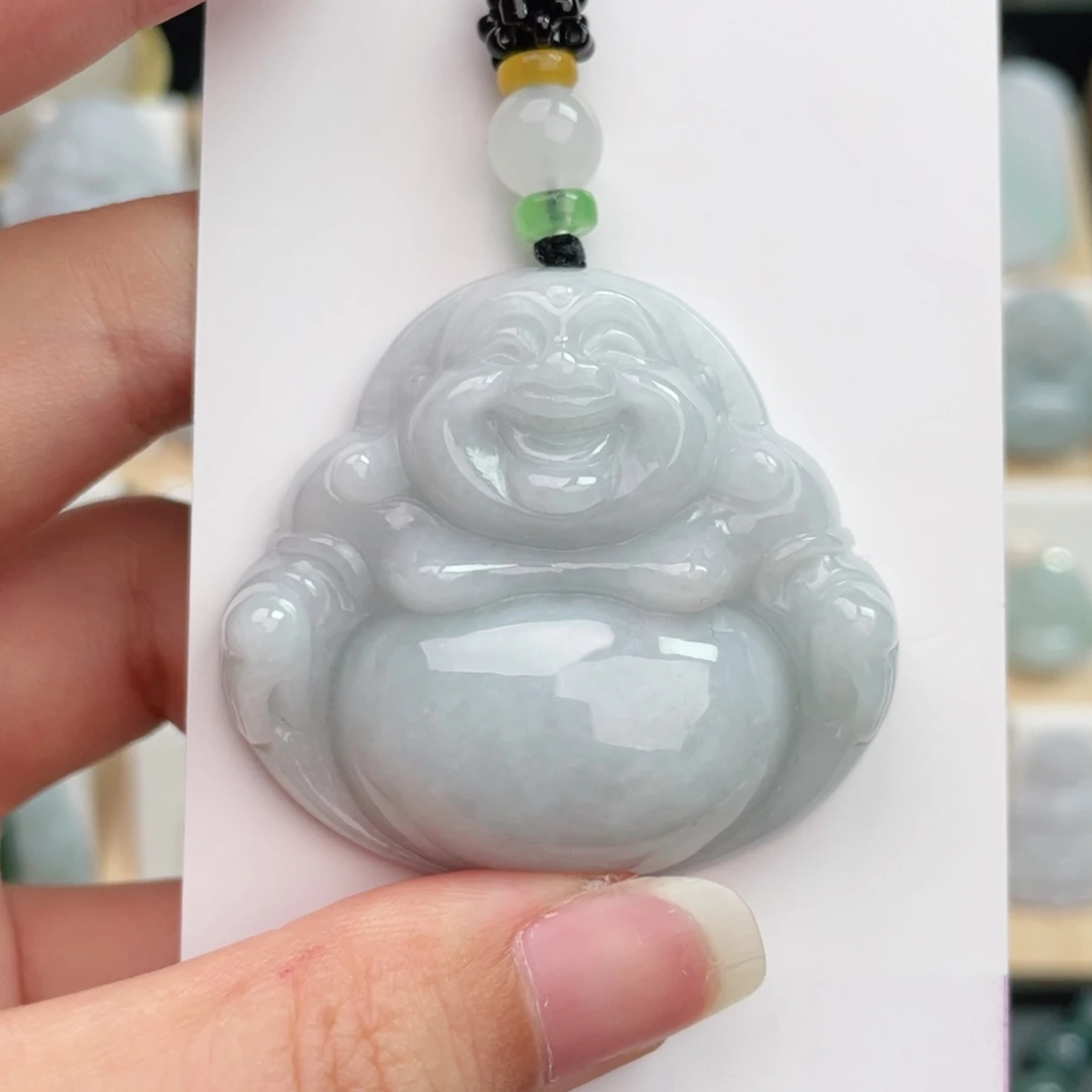 翡翠未镶嵌颈饰佛公