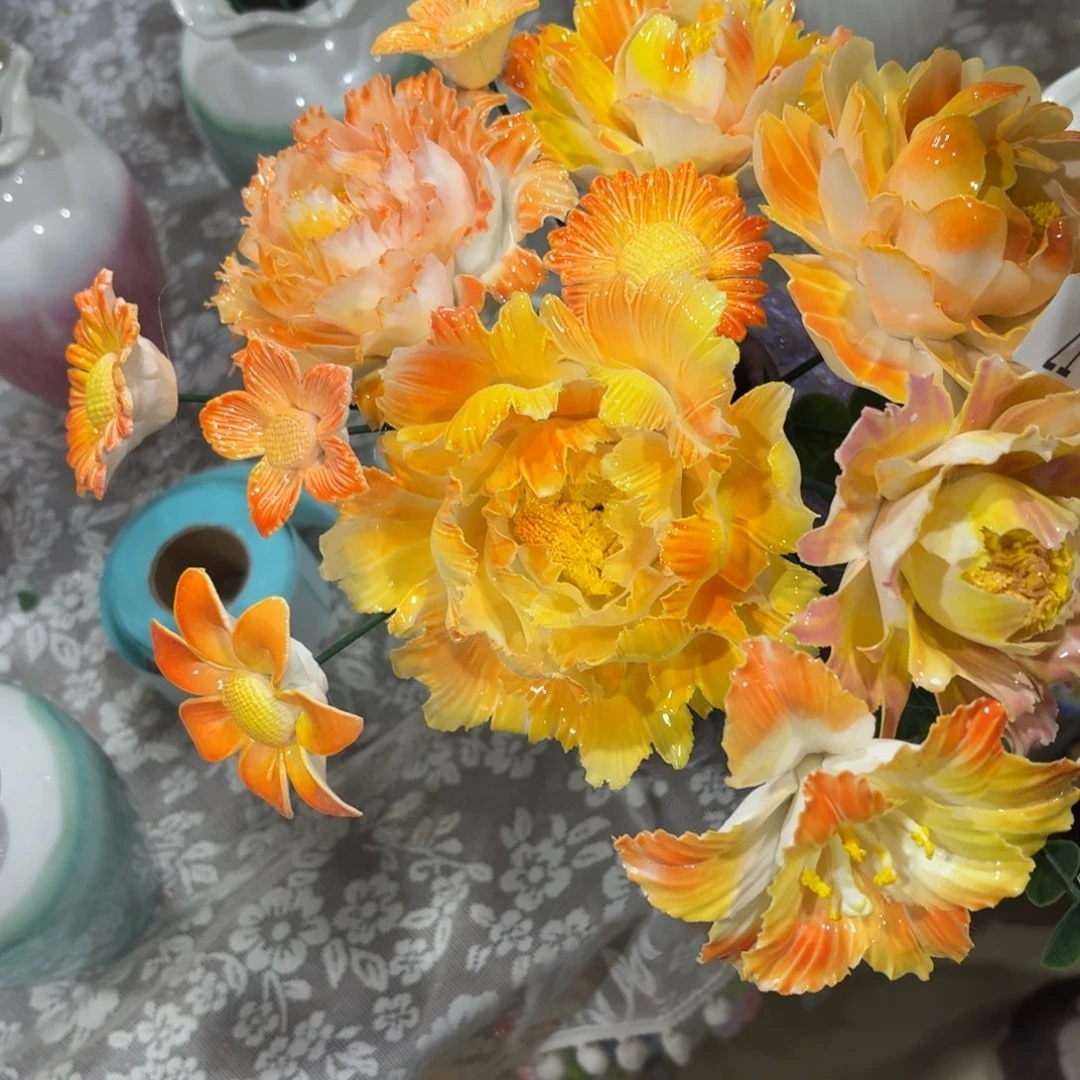 陶瓷花，20元发货，退款拉黑2196