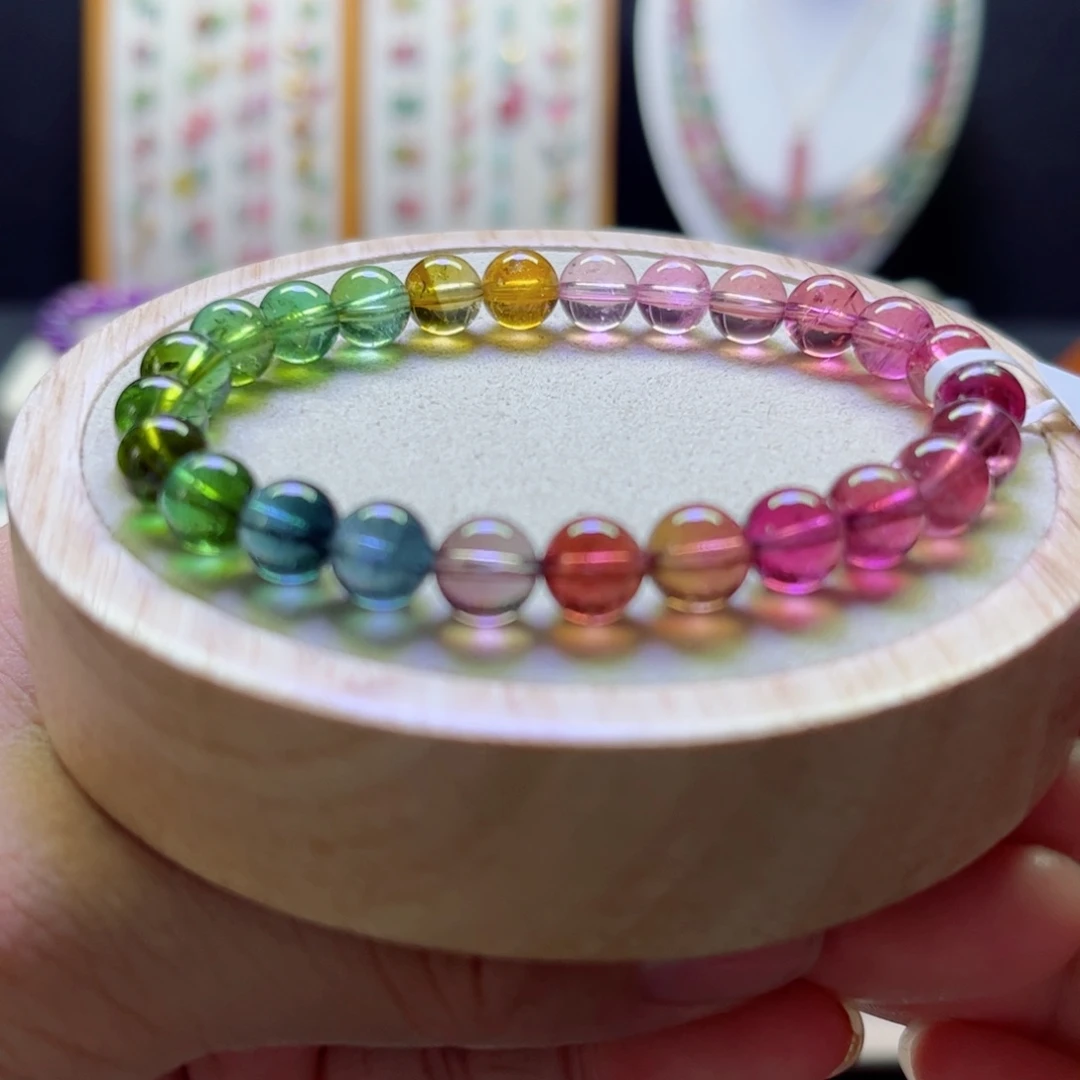 手链未镶嵌碧玺渐变7.4mm