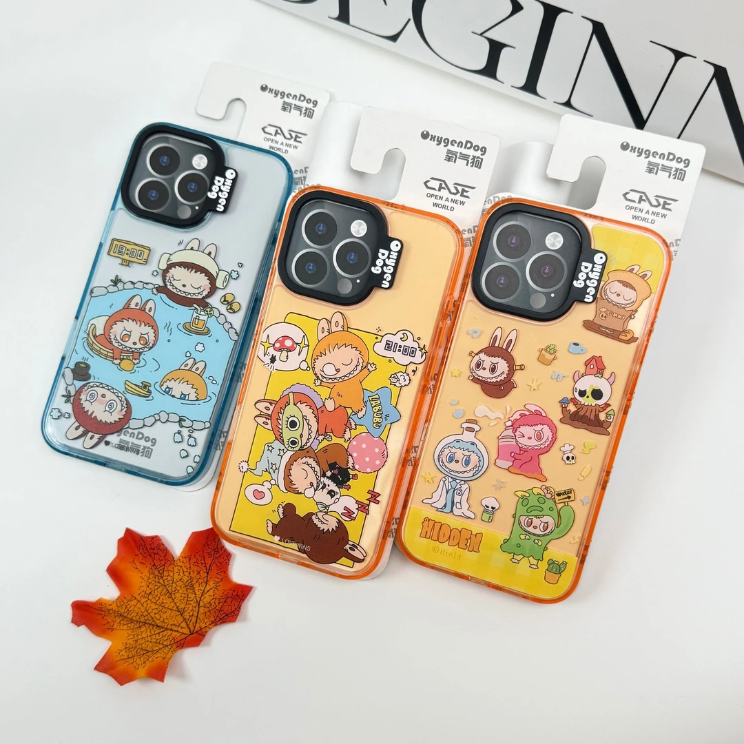潮牌新款氧气狗睡衣派对拉布布适用iPhone16promax手机壳15保护套