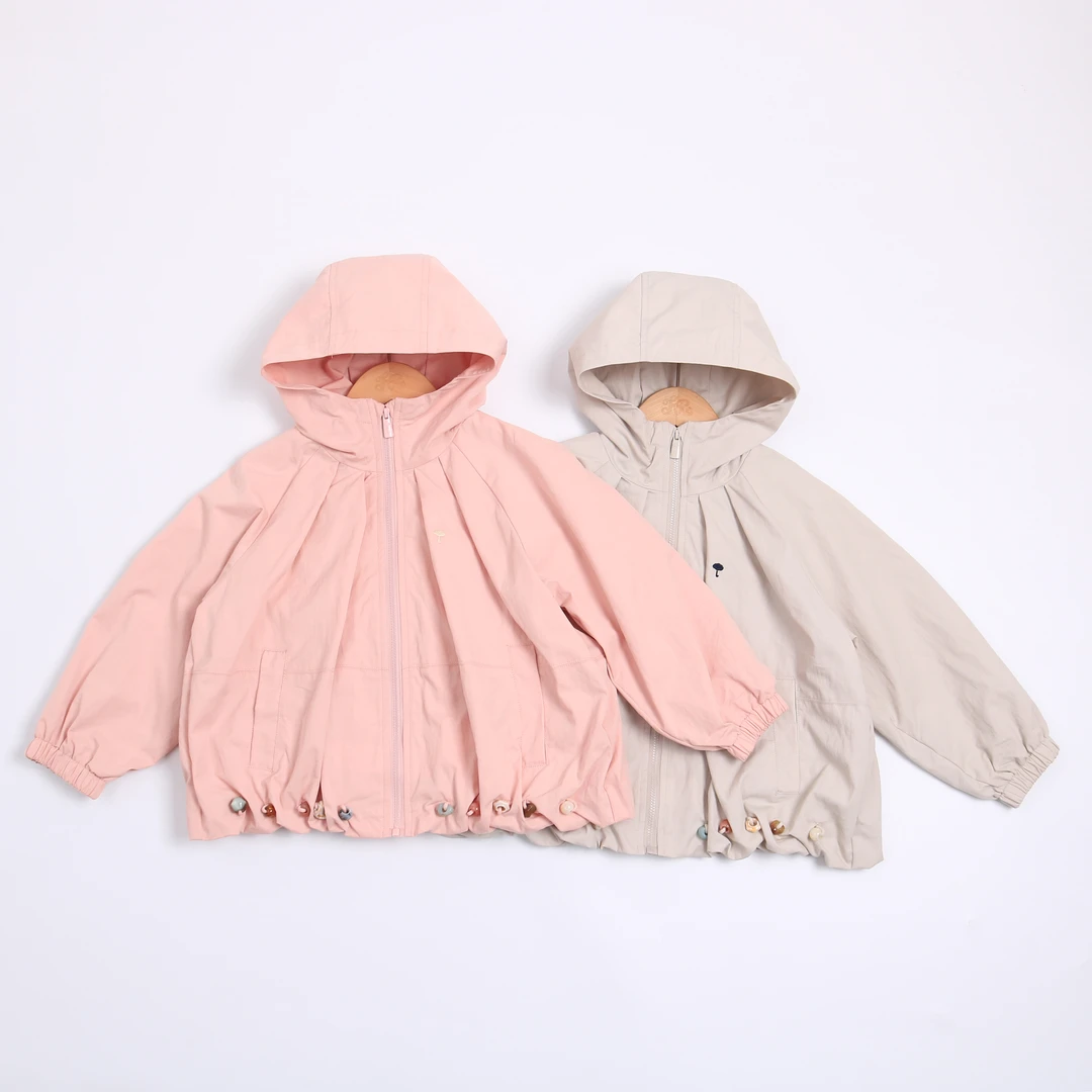 女童外套秋装2025新款儿童春秋款洋气时髦小童公主宝宝连帽上衣