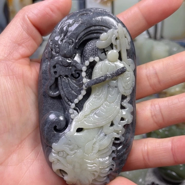 和田玉未镶嵌挂件