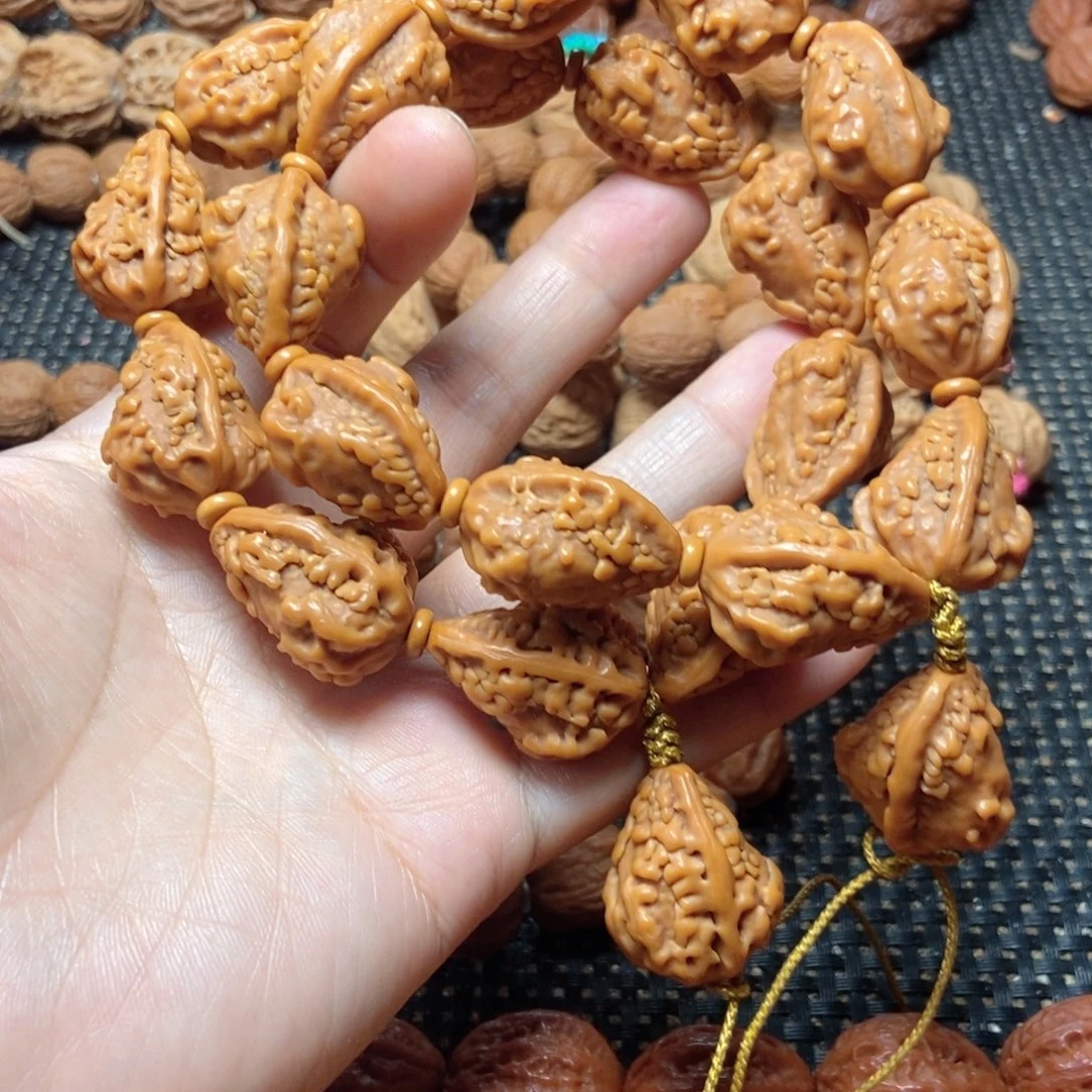 幸***我手串文玩核桃麒麟角手串2条