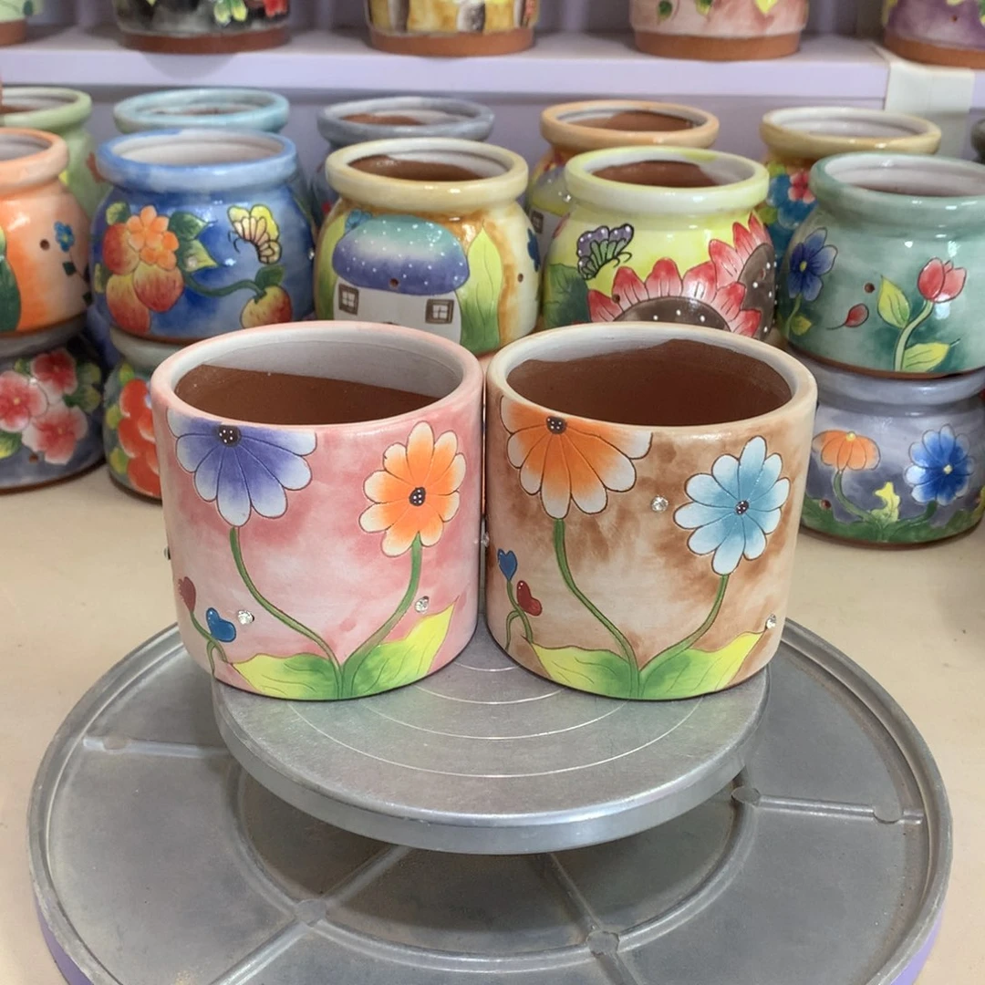 福利花盆，手绘花盆