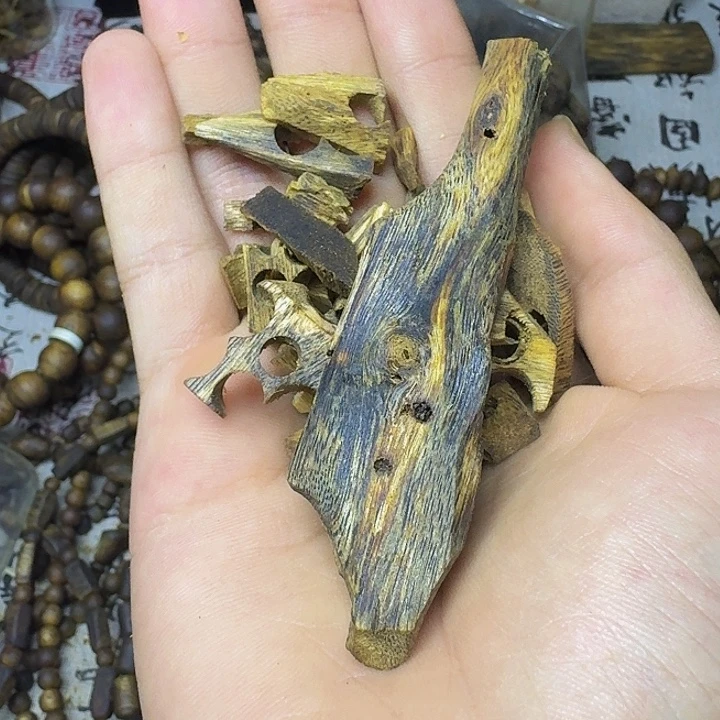 可***单沉香沉香碎屑原材料50克