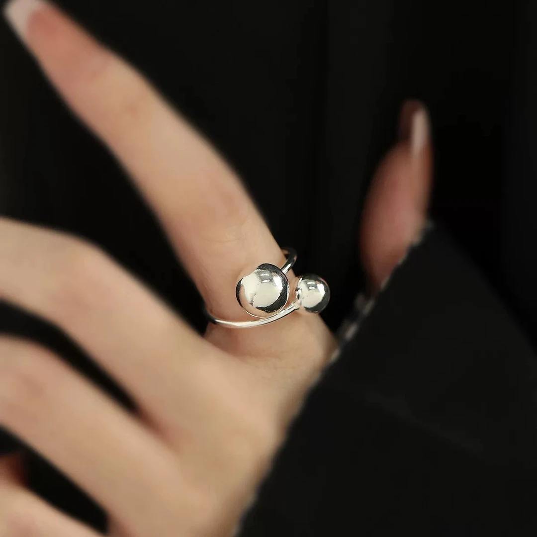 足银戒指 民族风日韩原创设计通用女活口