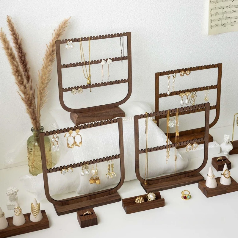 架子展示架摆摊收纳挂架立式耳饰架饰品珠宝店铺陈列直播艺术风