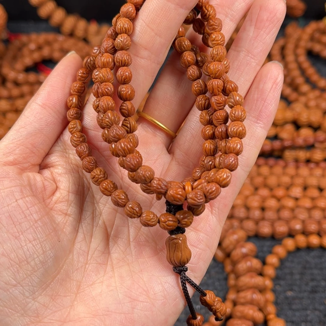 手串文玩核桃深**君C14桃核脖挂108