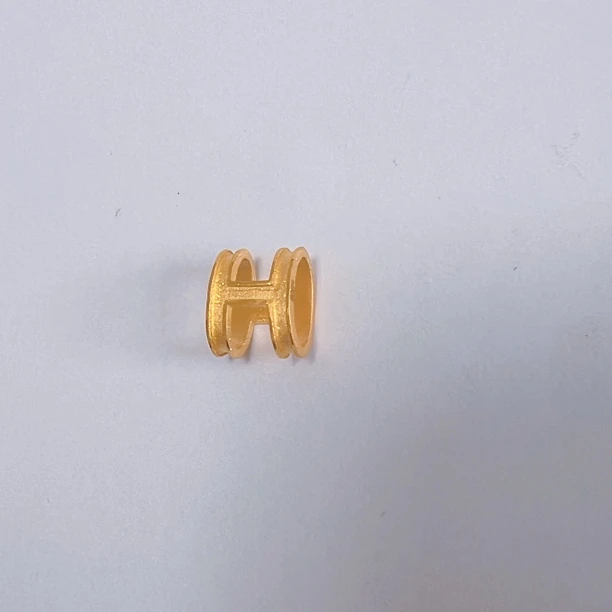 足金999字母H吊坠时尚仙女经典黄金