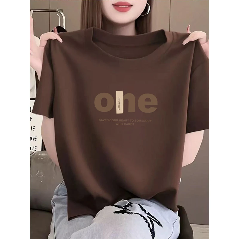 设计感短袖t恤女2025夏季新款宽松女士体恤洋气百搭爆款正肩上衣
